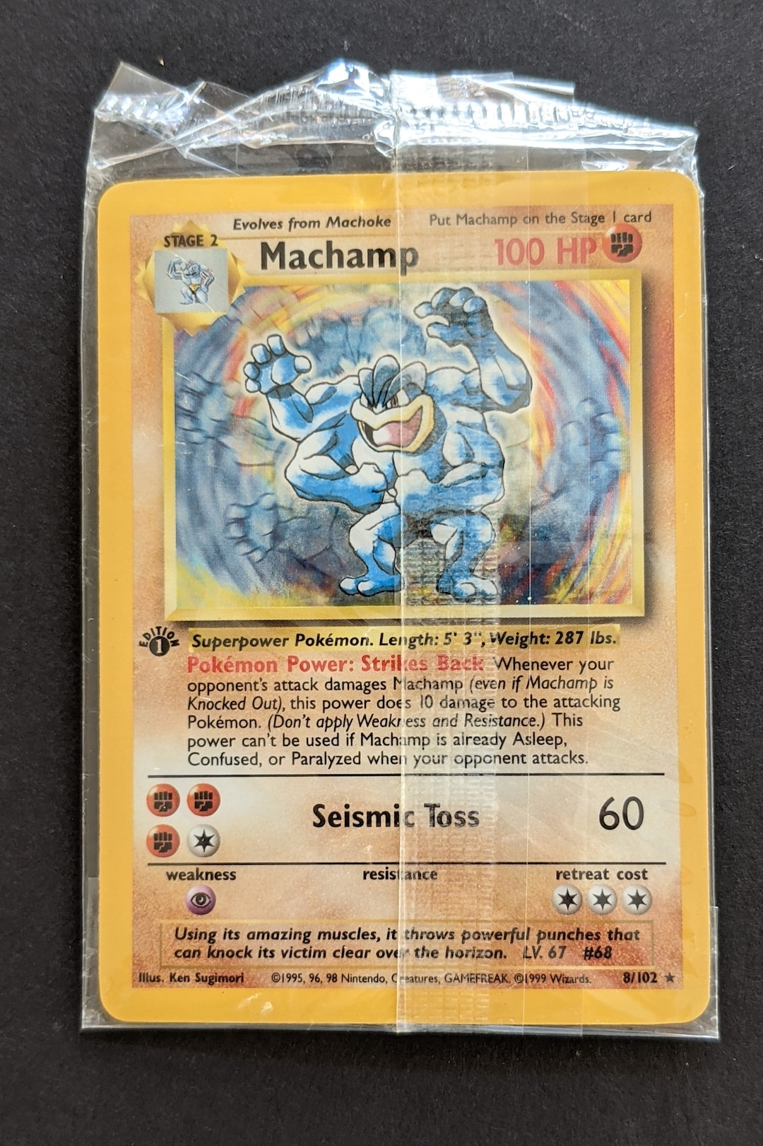 1999 First Edition Machamp Holographic Pokemon Card - Etsy 1999 First Edition Machamp Holographic Pokemon Card - Etsy