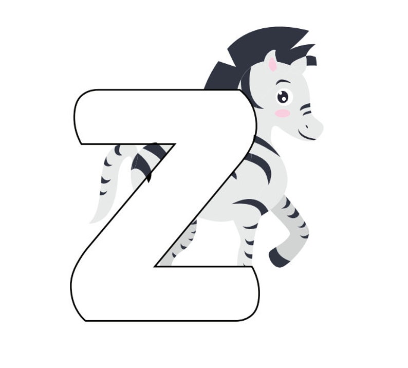 PDF Animal Alphabet Coloring Pages From A to Z 26 Pages Instant Digital Download Etsy