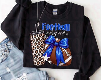 Football Girlfriend PNG, Game Day Football PNG, Football Bow PNG, Sports Gf Sublimation Design, Football Season png, (Digital Download)