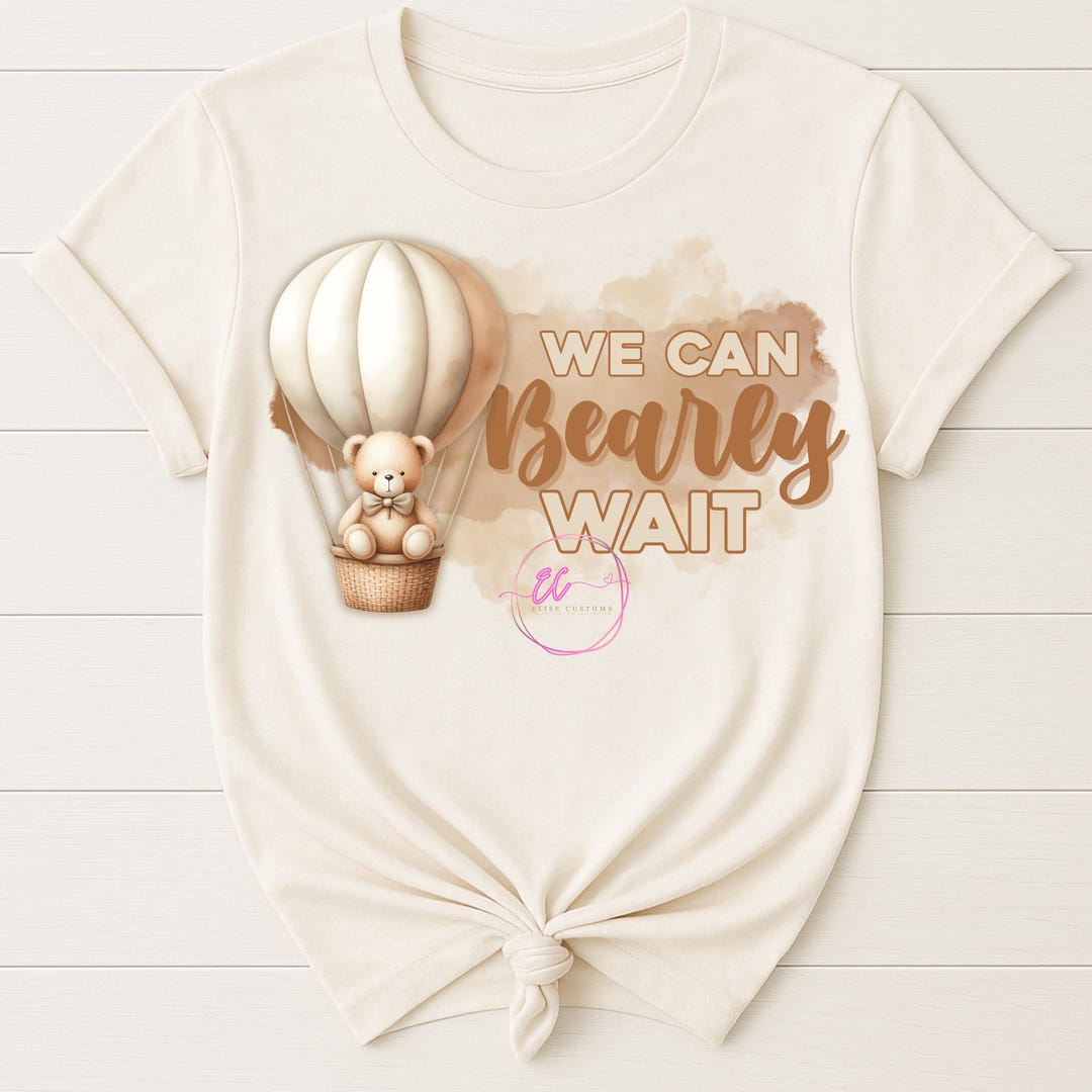 Teddy Bear Baby Shower PNG • Neutral Gender Reveal (digital Download ...