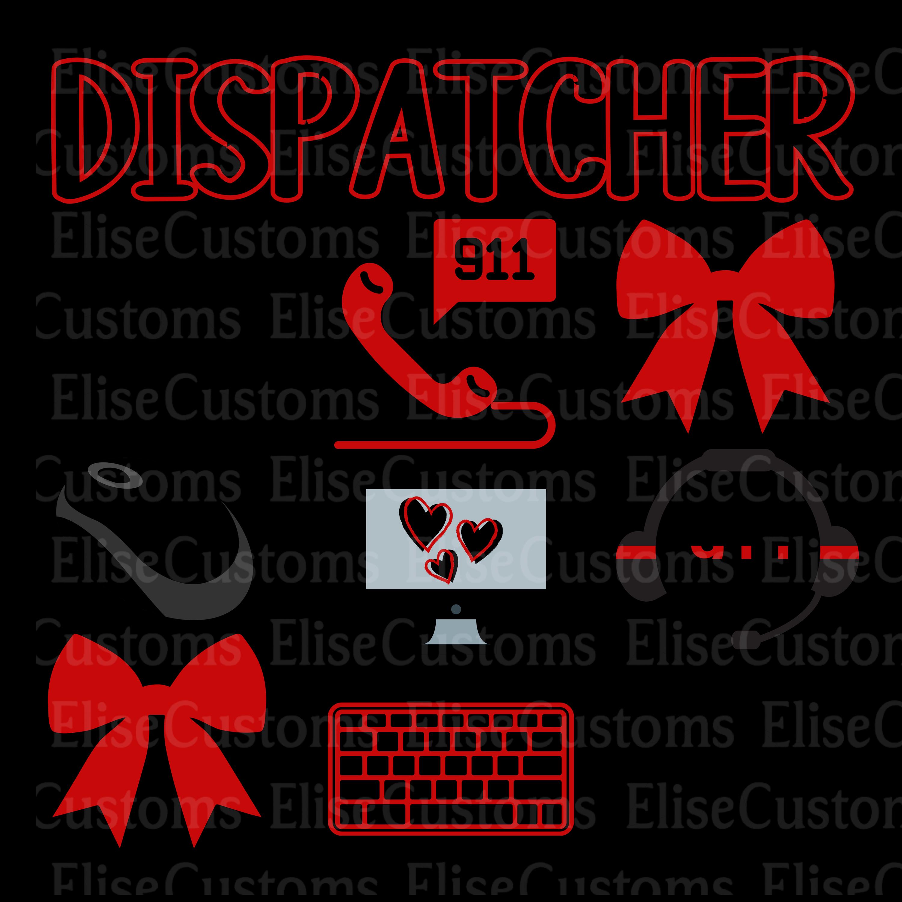 Dispatcher Valentine PNG | 911 Graphic, Shirt Design (digital Download ...