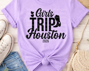 Wycieczka dla dziewcząt do Houston 2026 PNG | Projekt weekendu panieńskiego