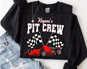 Personalized Pit Crew PNG, Race Car Theme(Digital Download)