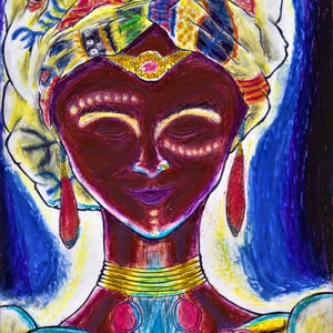 Hand made mixed media original drawing (Energy Control )