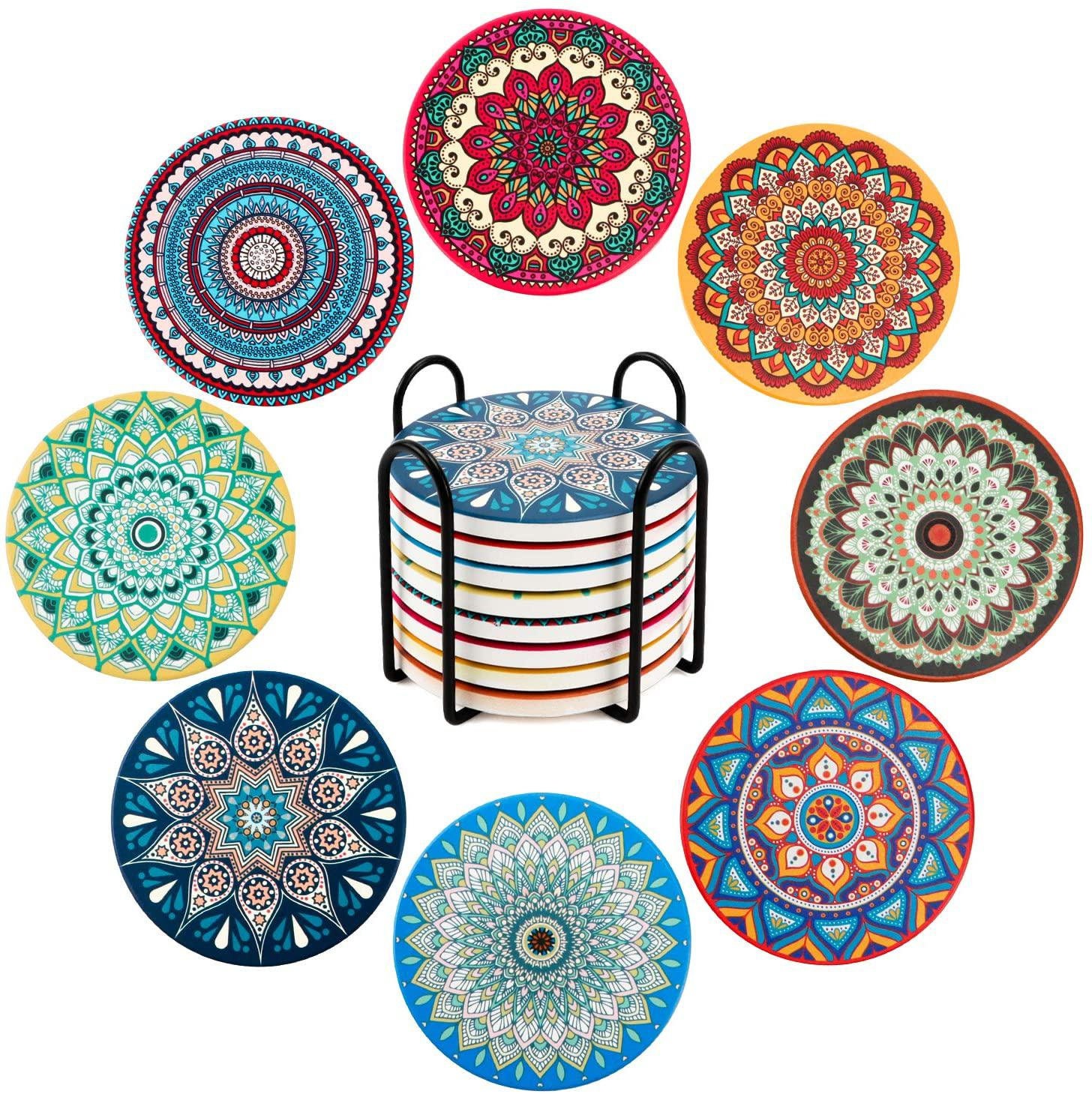 Posavasos cerámicos con soporte | Etsy