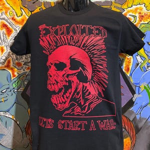 The Exploited "Let's Start a War"  shirt Leftover Crack Dead Kennedys Punk Subhumans OI