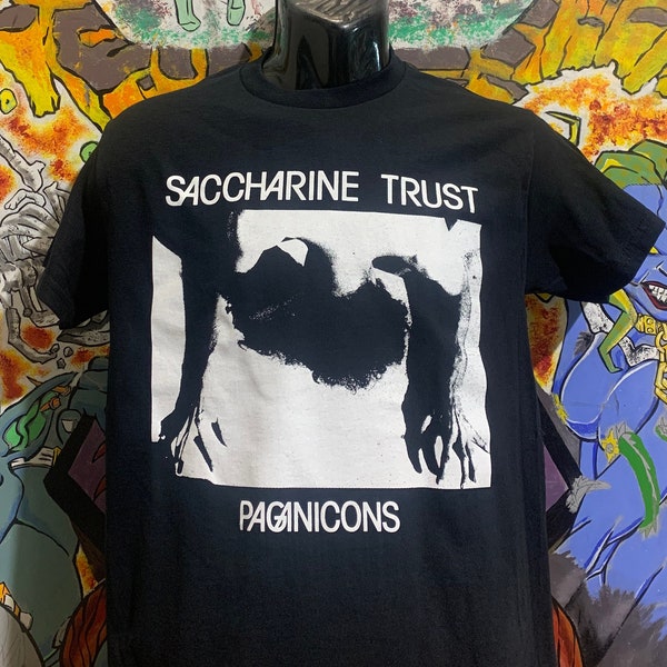 Saccharine Trust "Paganicons" Shirt Minute men Black Flag Dead Kennedys Punk Motorhead