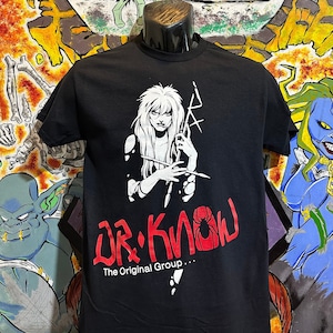 Dr Know "Original Group" Shirt  Misfits Black Flag Mystic Records Poison Idea Dead Kennedys Punk