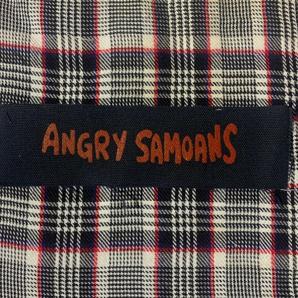 Angry Samoans DIY Patch- Punk Crust Black Flag Leftover Crack Oi