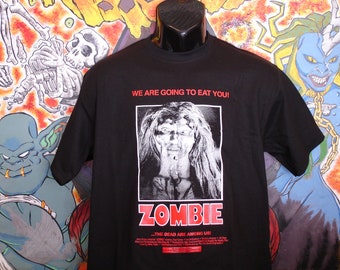 Zombie "Long Hair" Shirt Lucio Fulci Dario Argento Horror