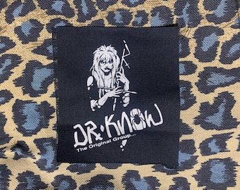 Dr Know DIY Patch- Punk Crust Black Flag Off Leftover Crack Oi