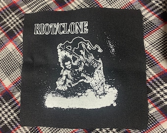 Riot Clone DIY Patch- Punk Crust Black Flag Leftover Crack Oi