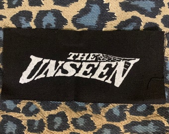 The Unseen: Logo DIY Patch- Punk Ska Crust Leftover Crack Star Hipsters