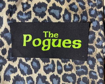 The Pogues "Logo" DIY Patch- Shane Mac Gowan Tom Waits Dropkick Murphys Folk Punk