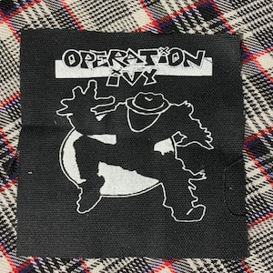 Operation Ivy "Energy" DIY Patch- Punk Ska Crust Leftover Crack Star Hipsters