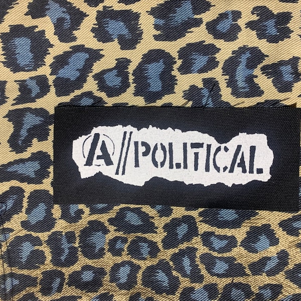 A Political  DIY Patch- Punk Crust Black Flag Off Leftover Crack Oi  Anti Racist