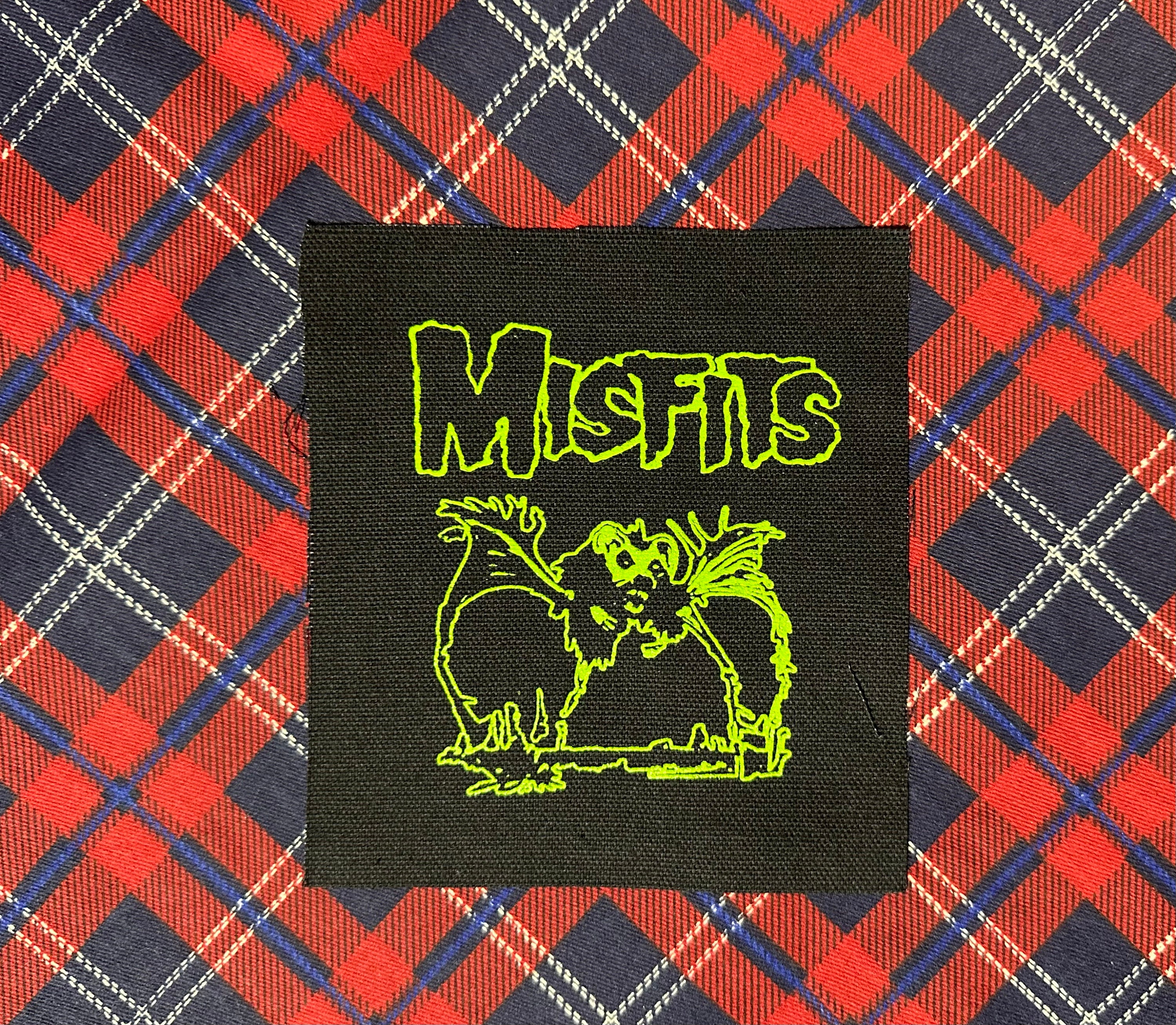 Misfits: Rat Bat DIY Patch Punk Crust Black Flag off Leftover - Etsy