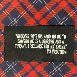 PJ Proudhon "Usurper"  DIY Patch- Anarchism  Punk Crust Black Flag Off Leftover Crack Oi  Anti Racist
