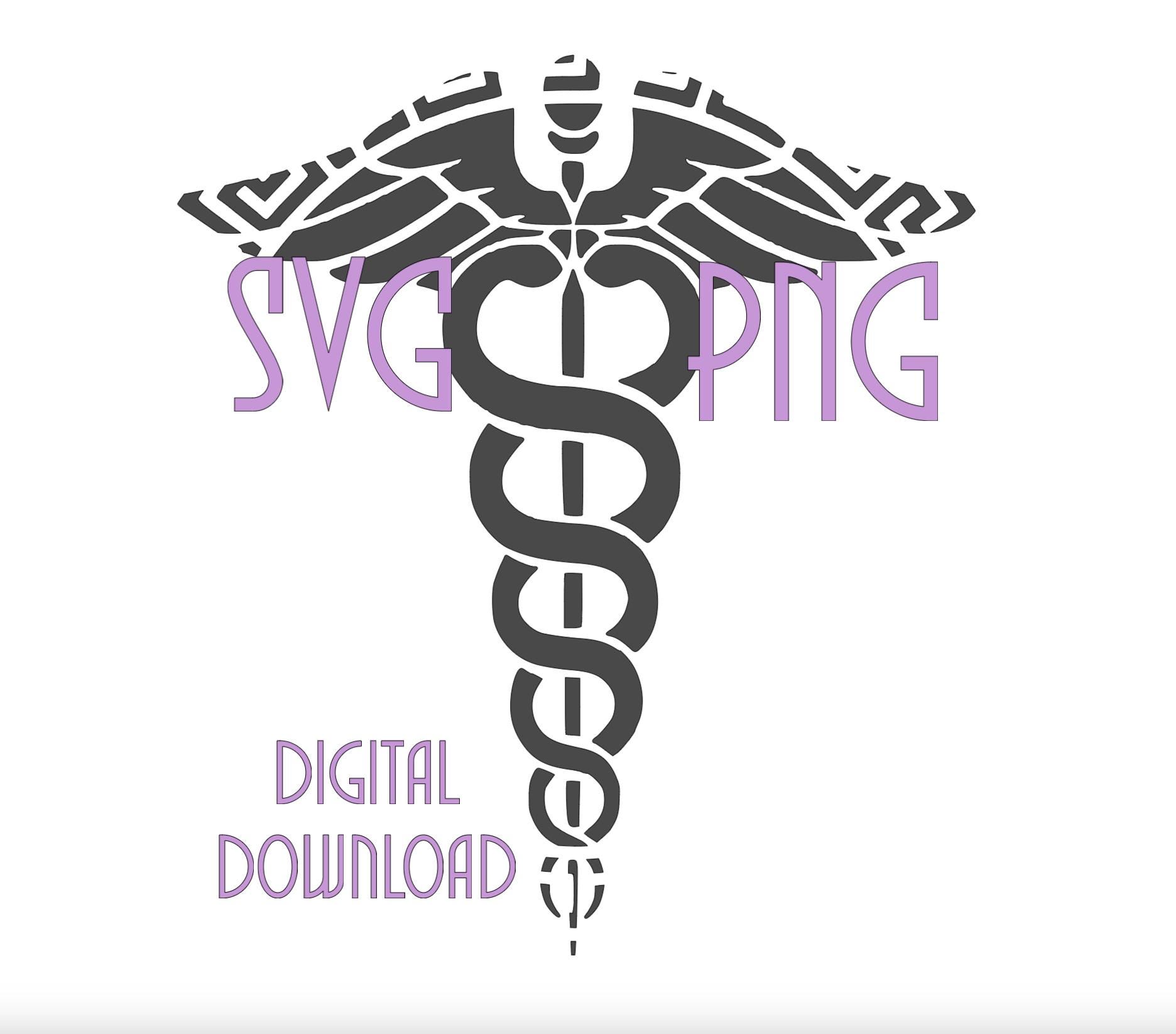 Tribal Caduceus SVG/PNG Digital Download - Etsy