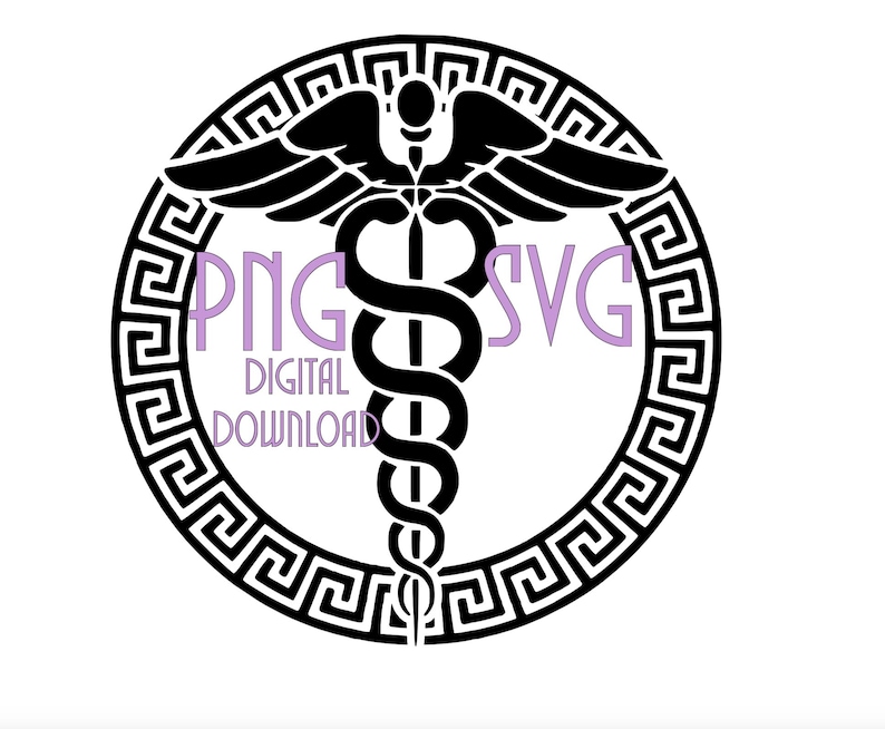 Caduceus SVG/PNG Digital Download - Etsy