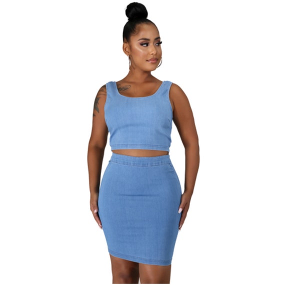 2 piece pencil skirt set