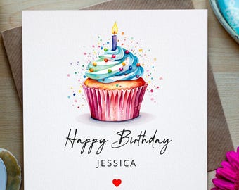 Biglietto Di Compleanno Per Nuora Con Abito Glitter E Lamina Oro | Old English Co. | 15x15 Cm, Interno Vuoto