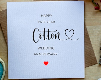 2e Carte D'anniversaire De Mariage, Carte D'anniversaire De 2 Ans Je T'aime Plus, Carte De Deuxième Anniversaire, Pour Mari, Pour Femme - France