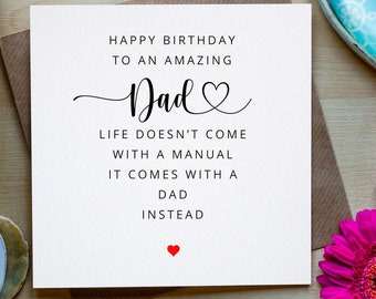 Dad birthday card, Funny Dad birthday card, Birthday card for Dad, Dad's Birthday, Father card, Daughter to Dad, Son to Dad
