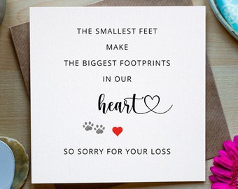 Pet Loss Sympathy Card, Pet Bereavement Card, Pet Death, Animal Sympathy Card, Dog Loss Card, Cat Loss Card