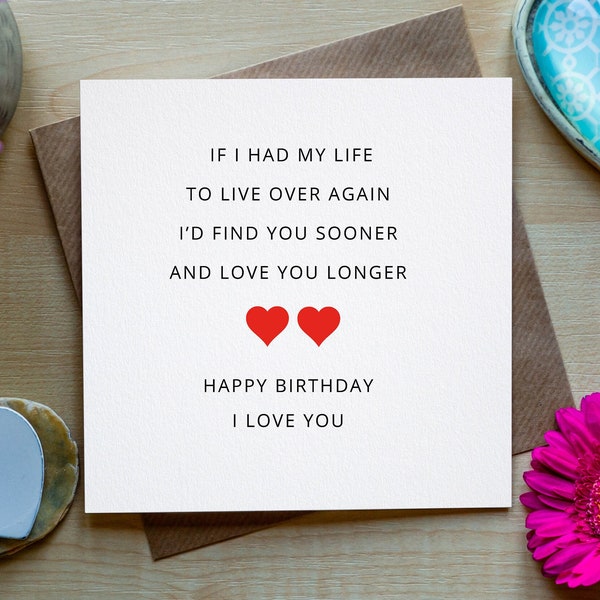 Birthday Card Husband - Etsy UK