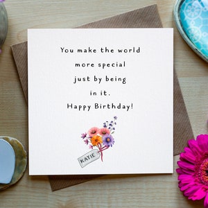 Biglietto di compleanno amico, Biglietto amico personalizzato, Biglietto di compleanno migliore amico, Biglietto per il migliore amico, Biglietto di ringraziamento amico, Biglietto di amicizia