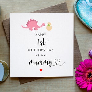Primeiro dia das mães como minha mamãe, cartão de dia das mães, cartão para mamãe, bebê primeiro cartão de dia das mães para mamãe