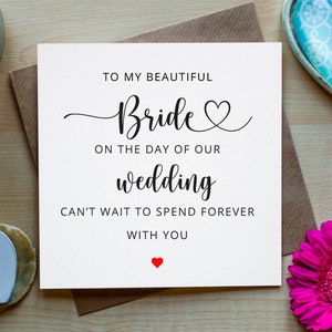 Für meine Braut an unserem Hochzeitstag, Braut Hochzeitstag Karte, irische Braut Karte, Karte für Braut Hochzeitstag, für meine Braut an meinem Hochzeitstag