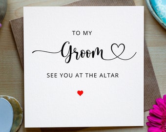 To My Groom On Our Wedding Day, Groom Wedding Day Card, Irish Groom Card, Card For Groom Wedding Day, To My Groom On My Wedding Day