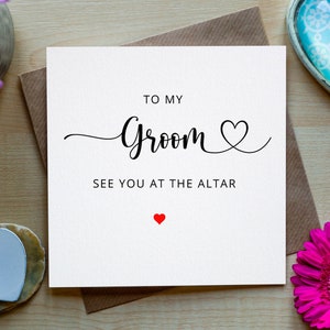 To My Groom On Our Wedding Day, Groom Wedding Day Card, Irish Groom Card, Card For Groom Wedding Day, To My Groom On My Wedding Day