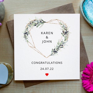 Personalised Congratulations On Your Engagement/Wedding Card, Engagement/Wedding Card For Couple, Irish Made Engagement/Wedding Card