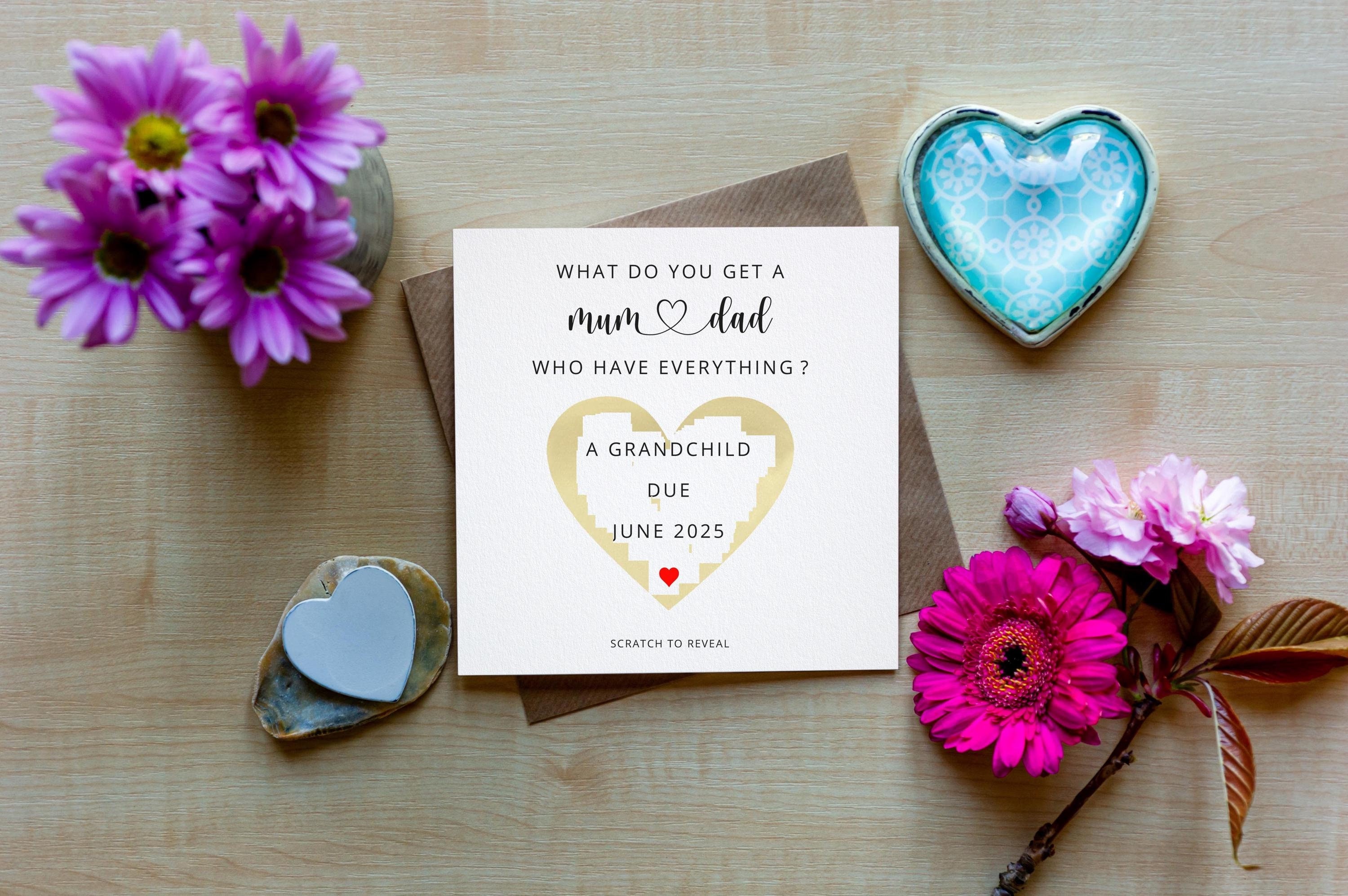 Pregnancy Announcement Scratch Card, Baby Announcement Card, Pregnancy Reveal Card, We're Having A Baby Card, New Baby