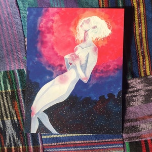 Cartão postal — ilustração em aquarela Aurora