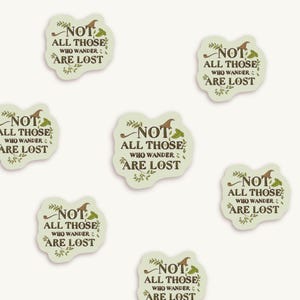 Sticker vinyle Tolkien LOTR - Tous ceux qui errent ne sont pas perdus | Décoration pour ordinateur portable et agenda