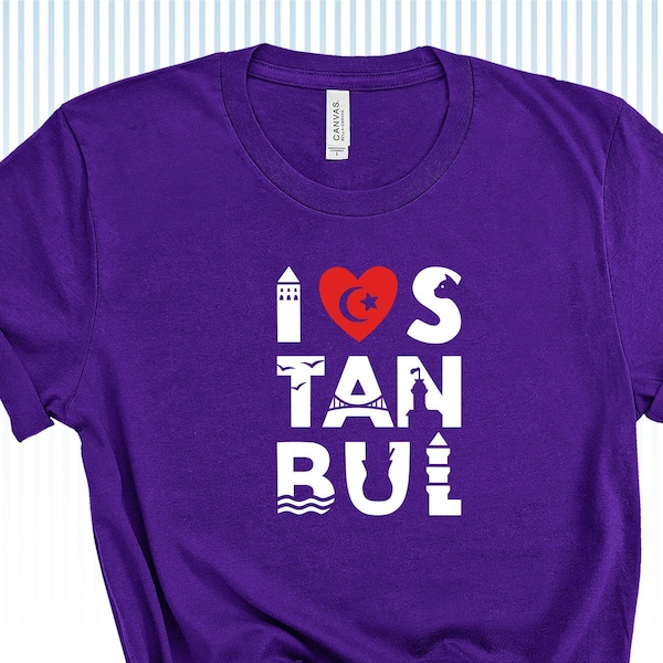 Istanbul tshirt, touristic cities shirt, gift for girlfriend and boyfriend, unisex vinyl tee