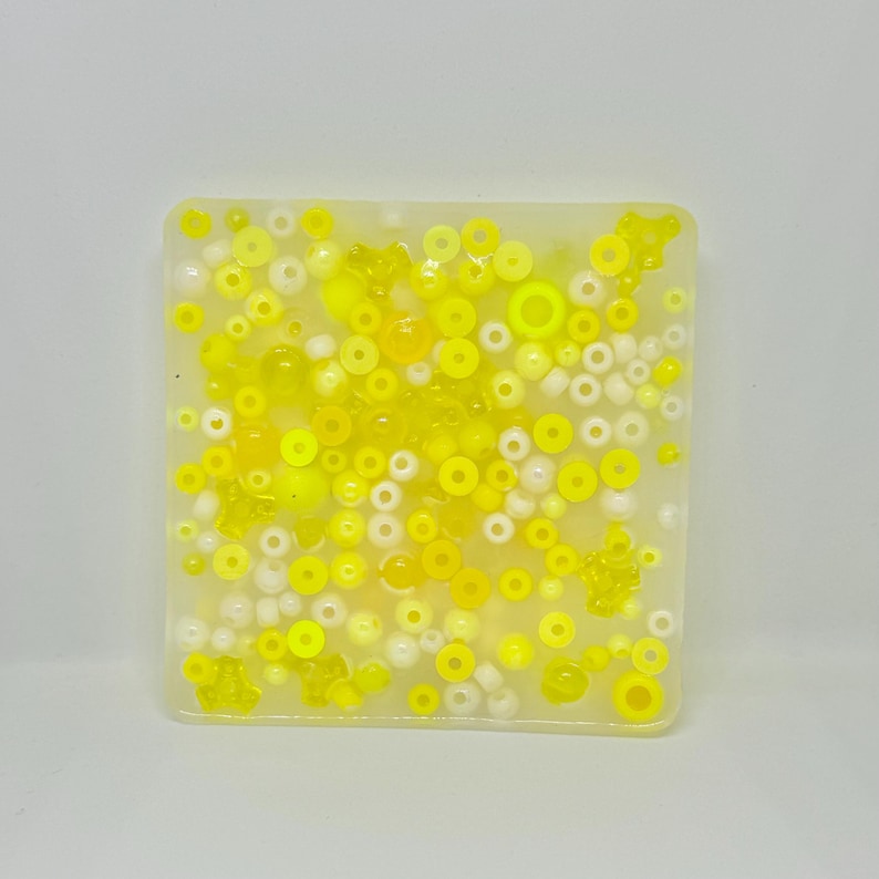 Picky Color Yellow 3 Square Picky Pad Yellow Fidget Toy Solid Color ADHD Skin Picking ...