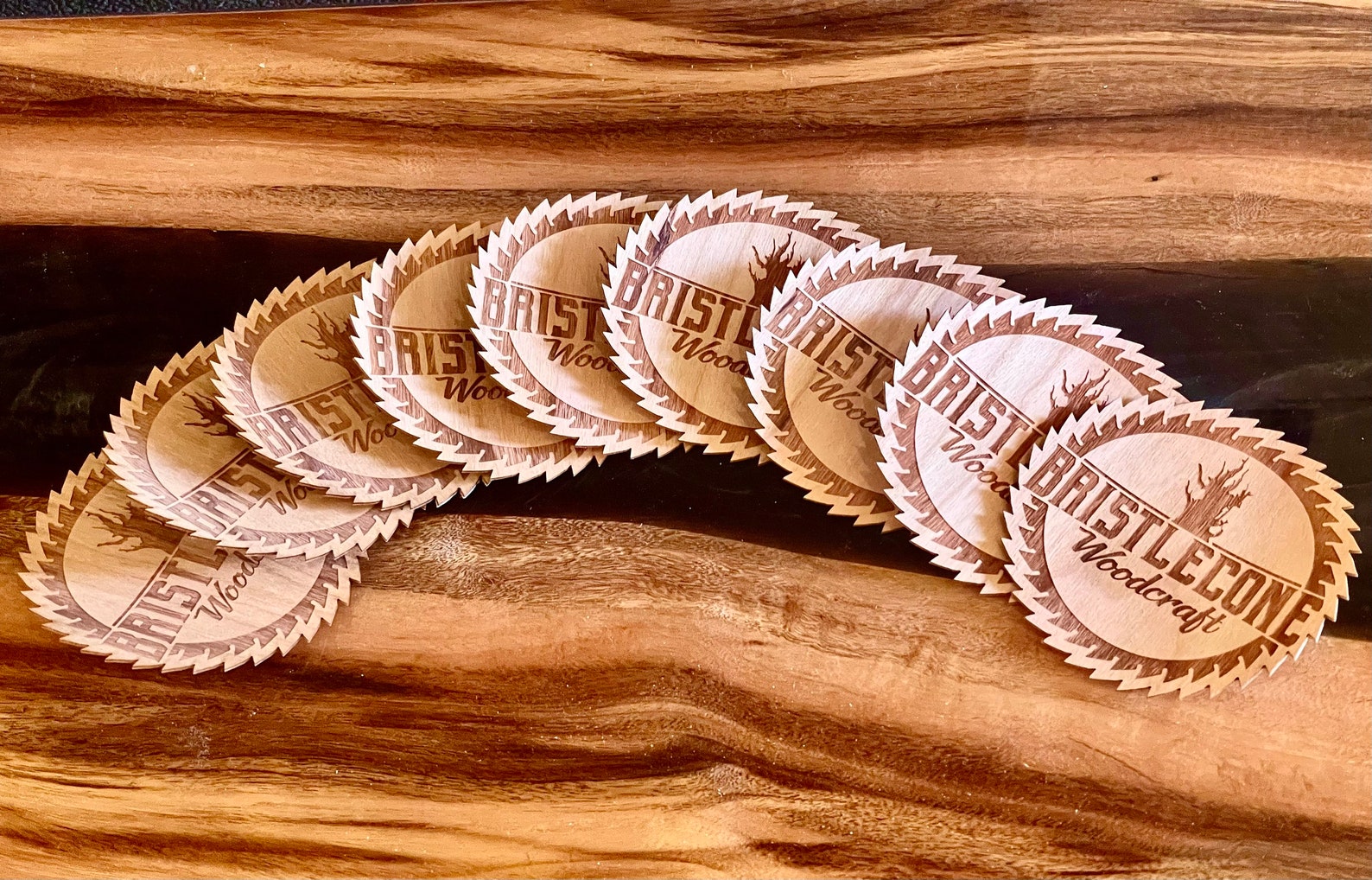 Wooden Stickers Etsy