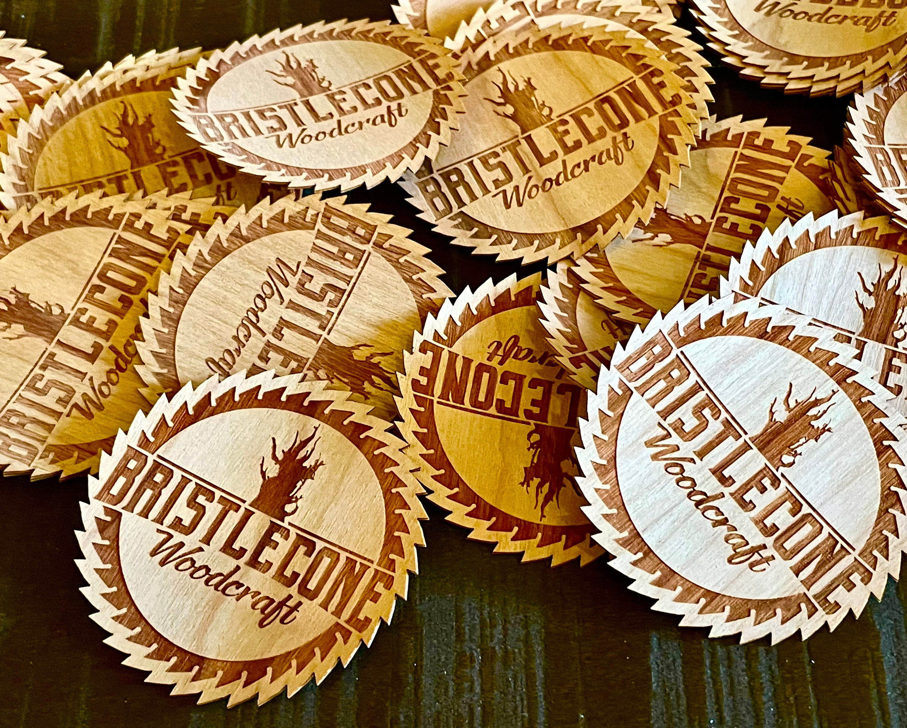 Wooden Stickers Etsy