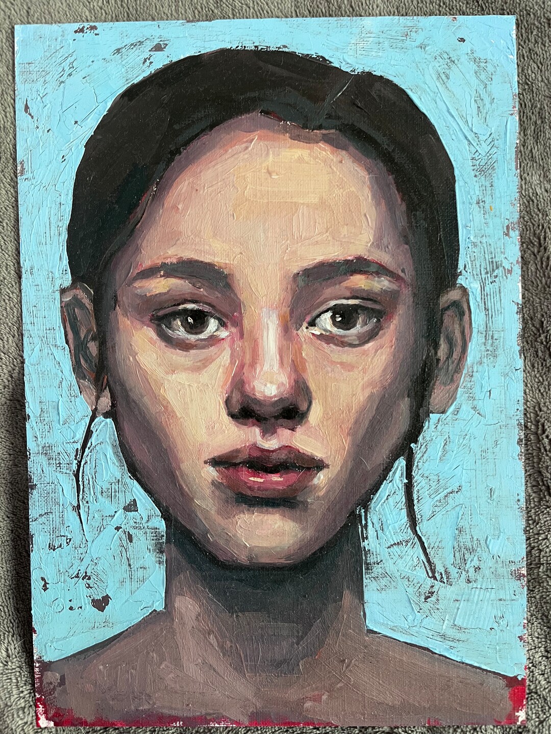 Portrait - Original Oil Painting - Small Painting - Etsy