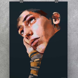 Original Portrait Painting &#39;Wonderer&#39;