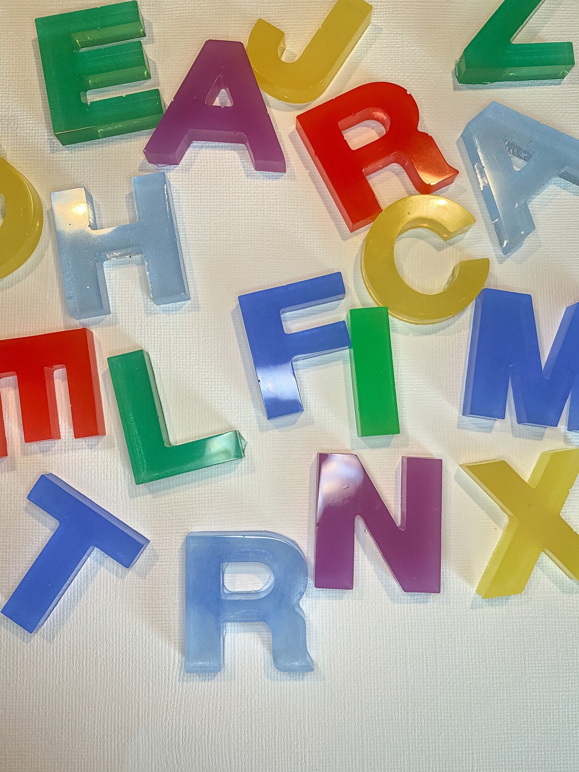 Resin Letters Resin Set ABC Montessori Learning home Etsy