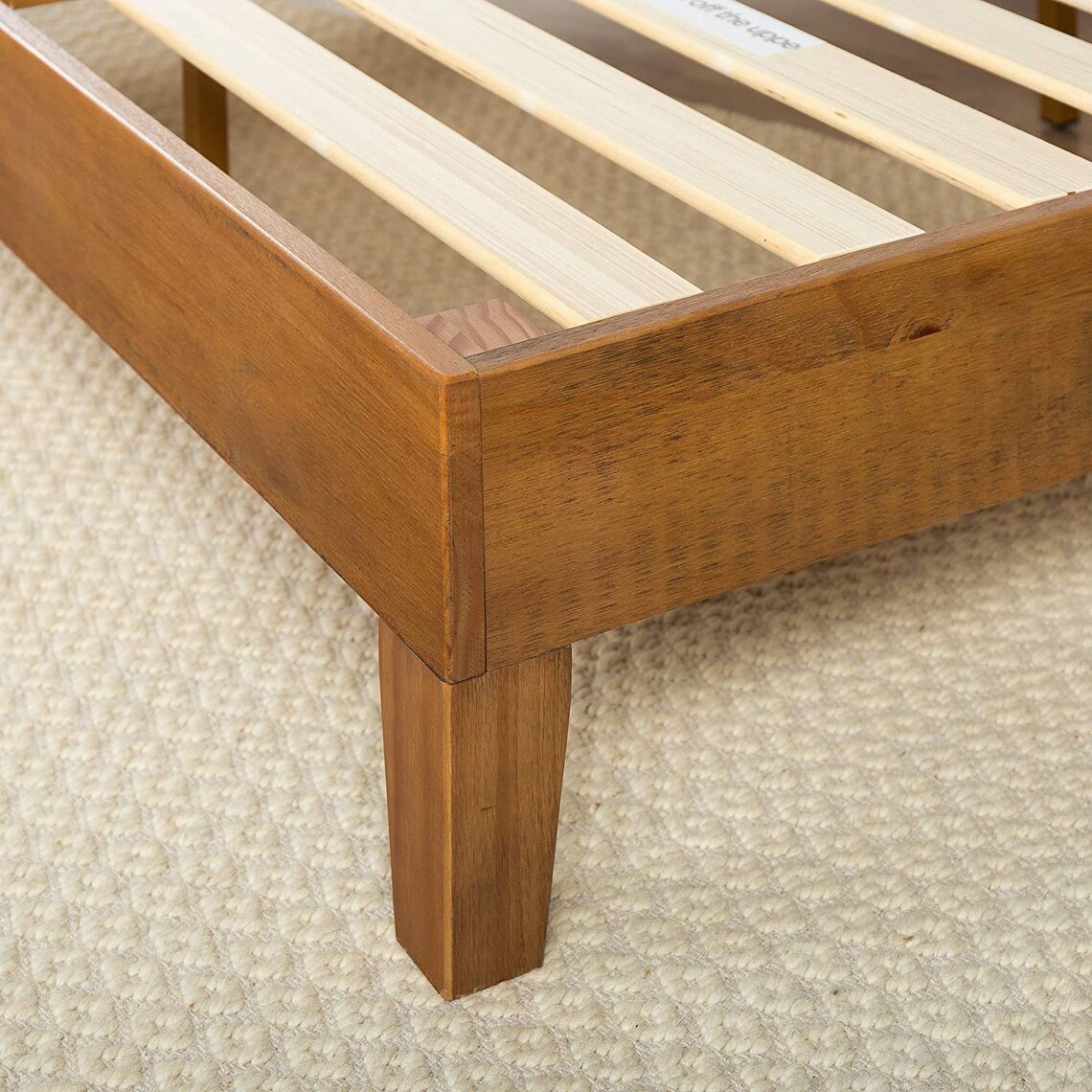 Beautiful Solid Pine Wood Platform Storage Bed Frame Natural Etsy