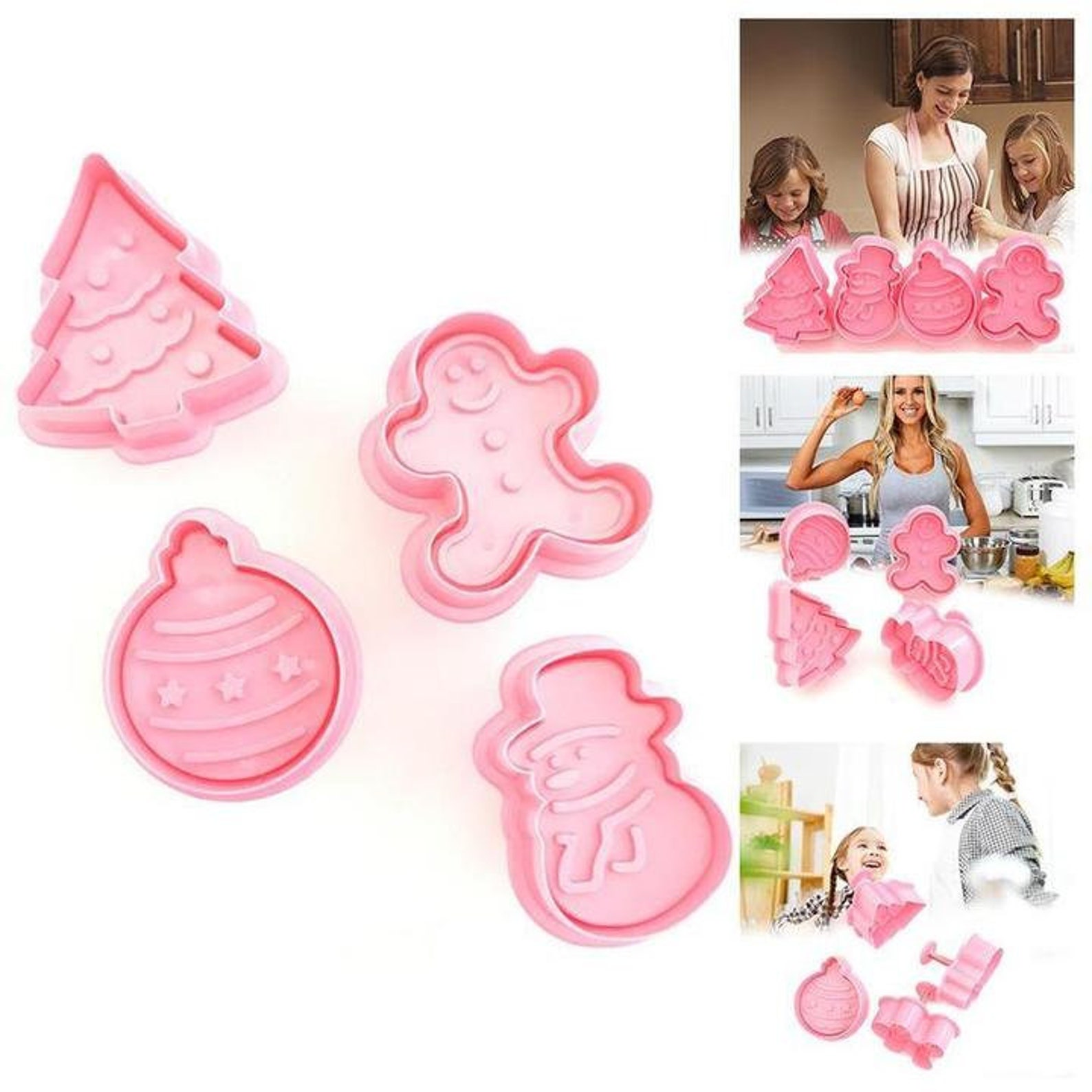 Adorable Embossing Cookie Cutter 4Pack Etsy