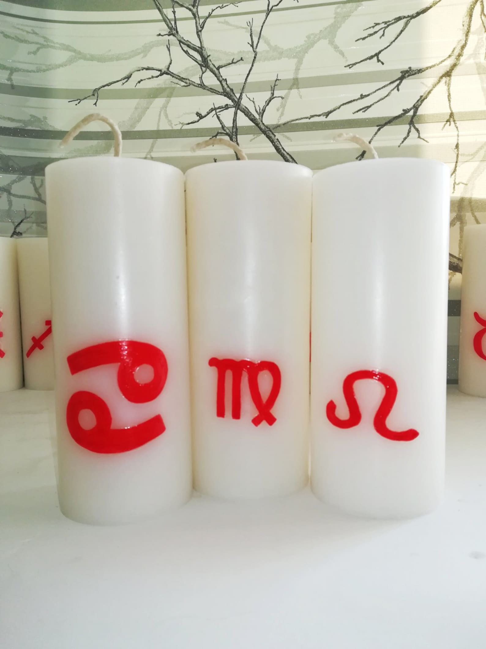 Zodiac Candles Name candles Birthday Candles Birthday Gift Etsy