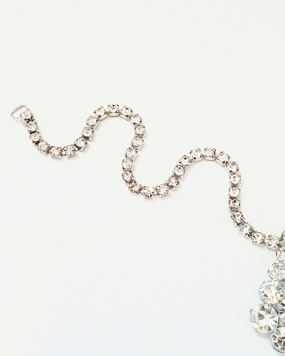Vintage Garne Signed Rhinestone Choker Necklace S… - image 4